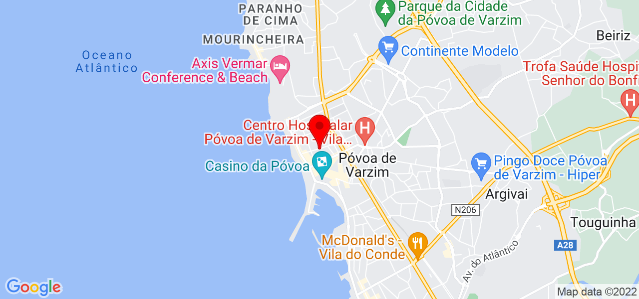 Engenheiro Civil - Porto - Póvoa de Varzim - Map