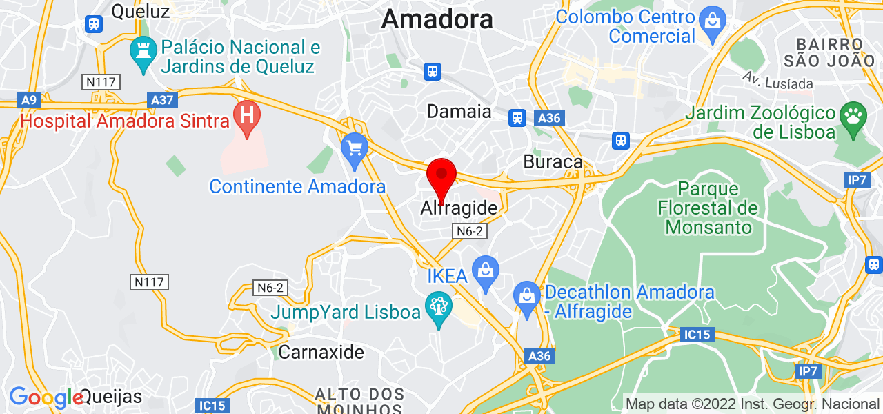 Elton Rocha - Lisboa - Amadora - Mapa