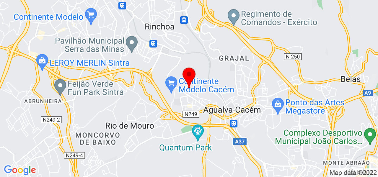 Ars&eacute;nio Rocha - Lisboa - Sintra - Mapa