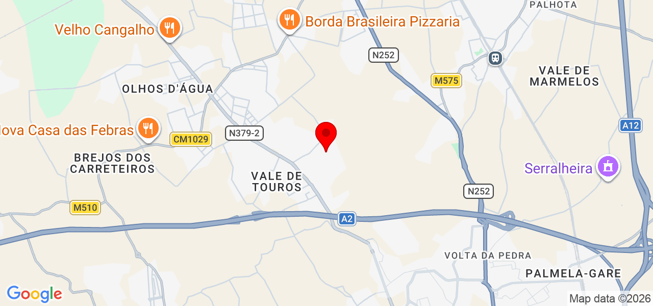 Rt Serralharia - Setúbal - Palmela - Mapa
