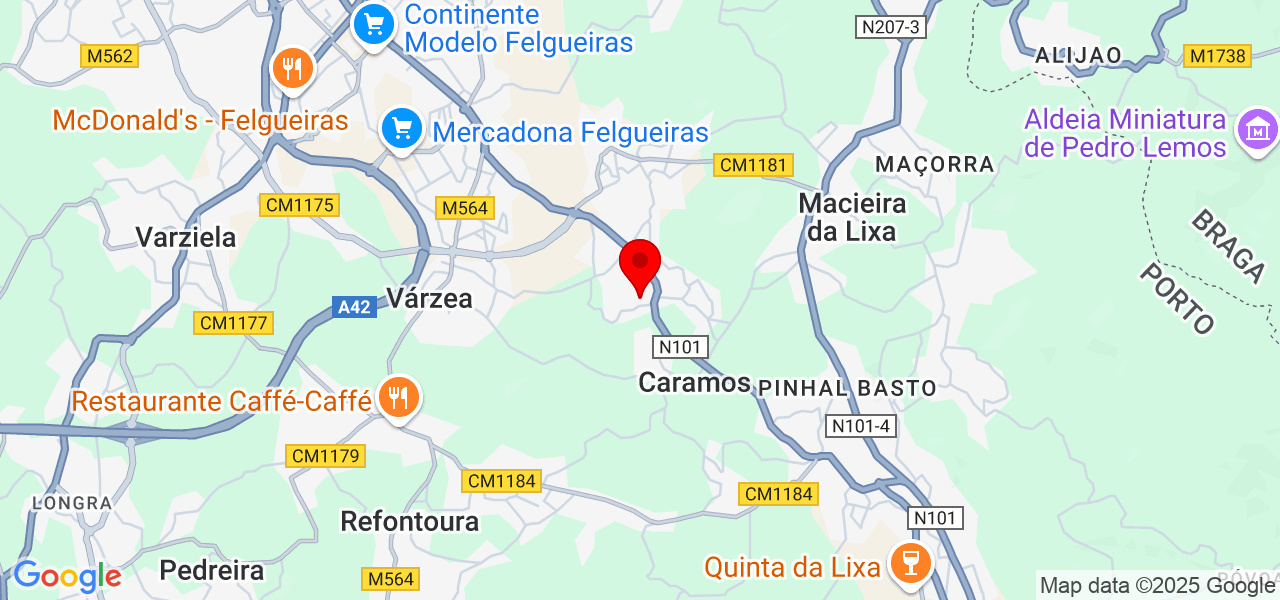Silvia Costa - Porto - Felgueiras - Map