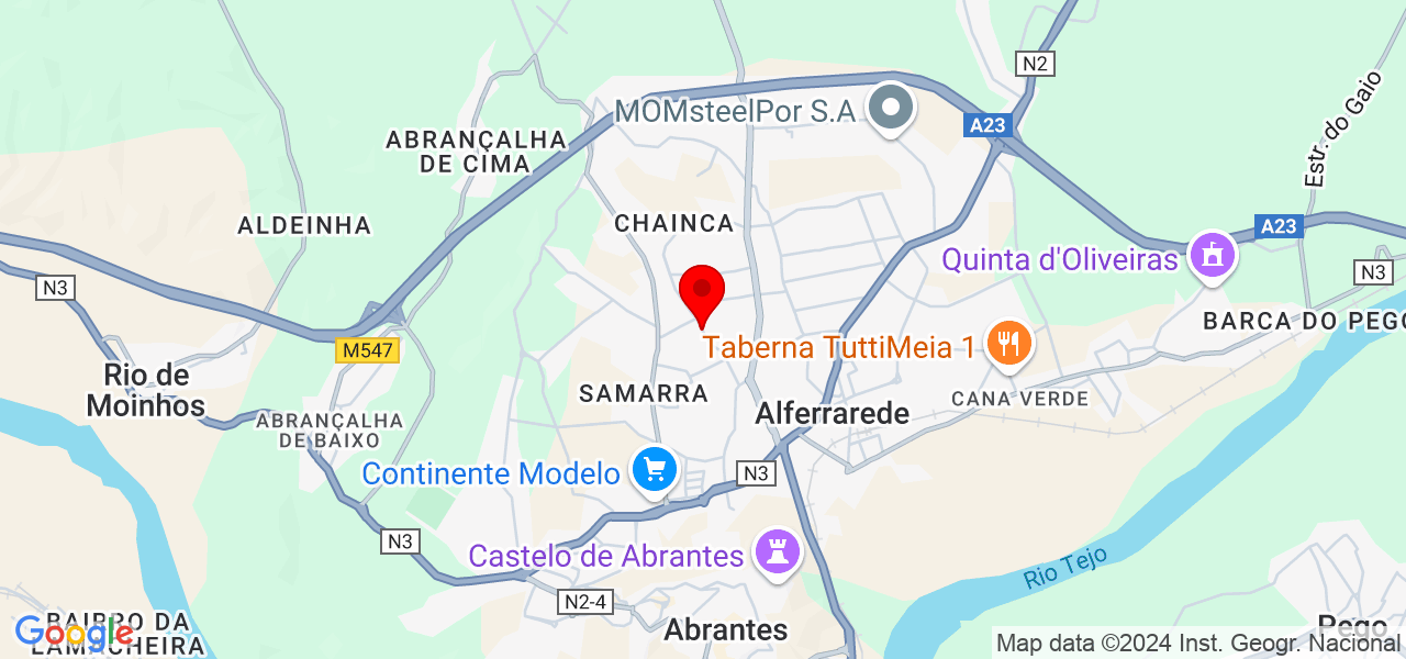 Luciana Sampaio - Santarém - Abrantes - Mapa