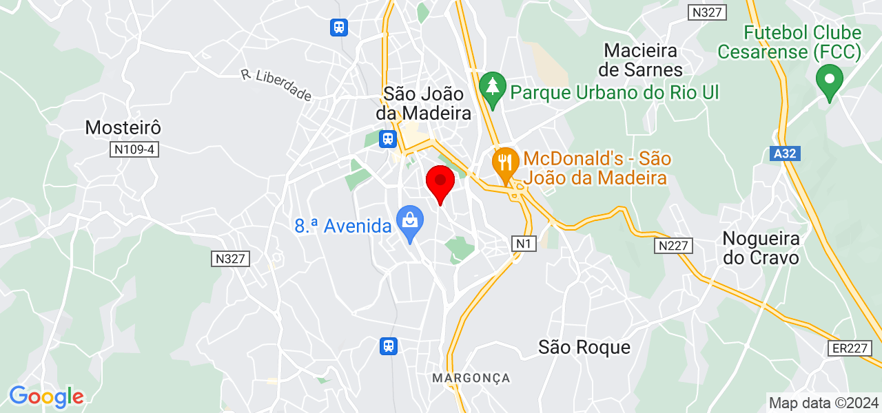 Diogo Sousa - Aveiro - São João da Madeira - Map