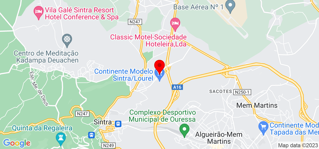 Catarina Faustino - Lisboa - Sintra - Mapa