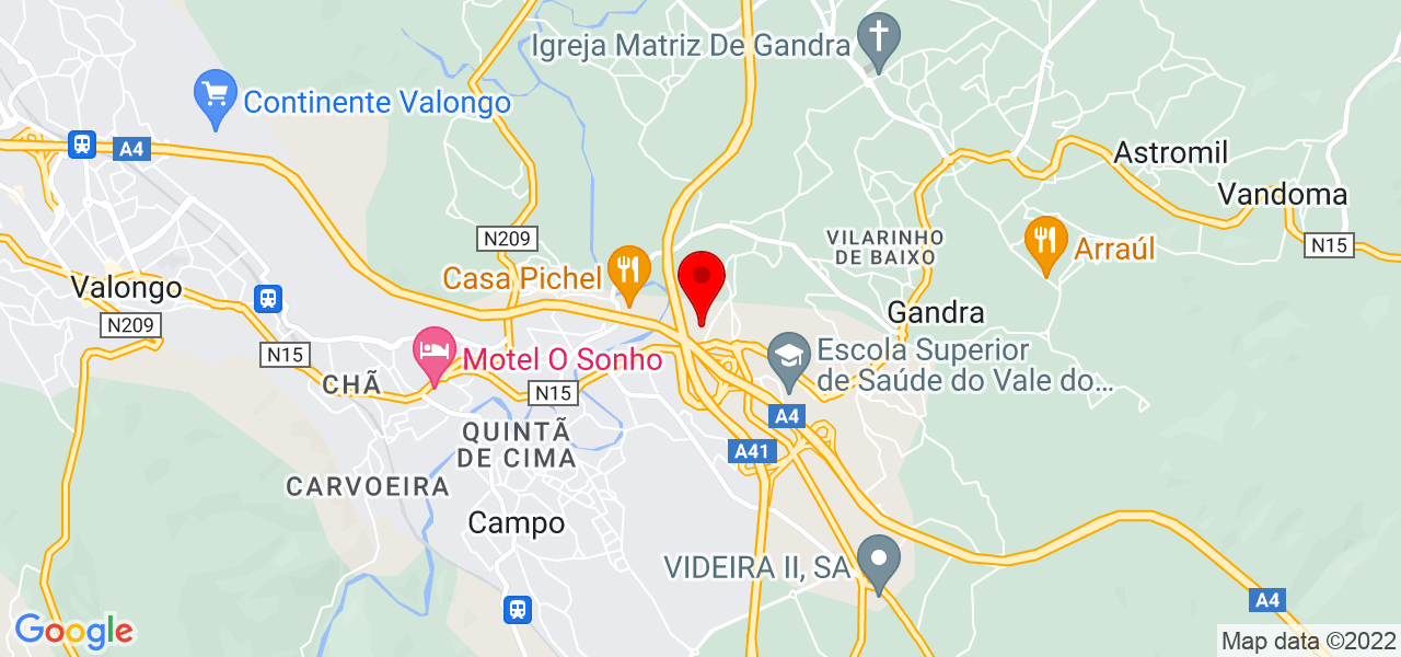 Seven Concept Media - Porto - Valongo - Mapa