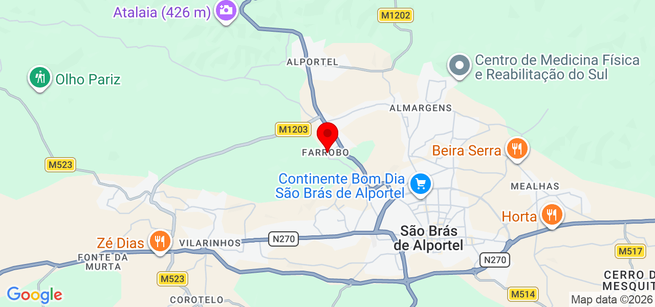 Stephany krygsman - Faro - São Brás de Alportel - Mapa