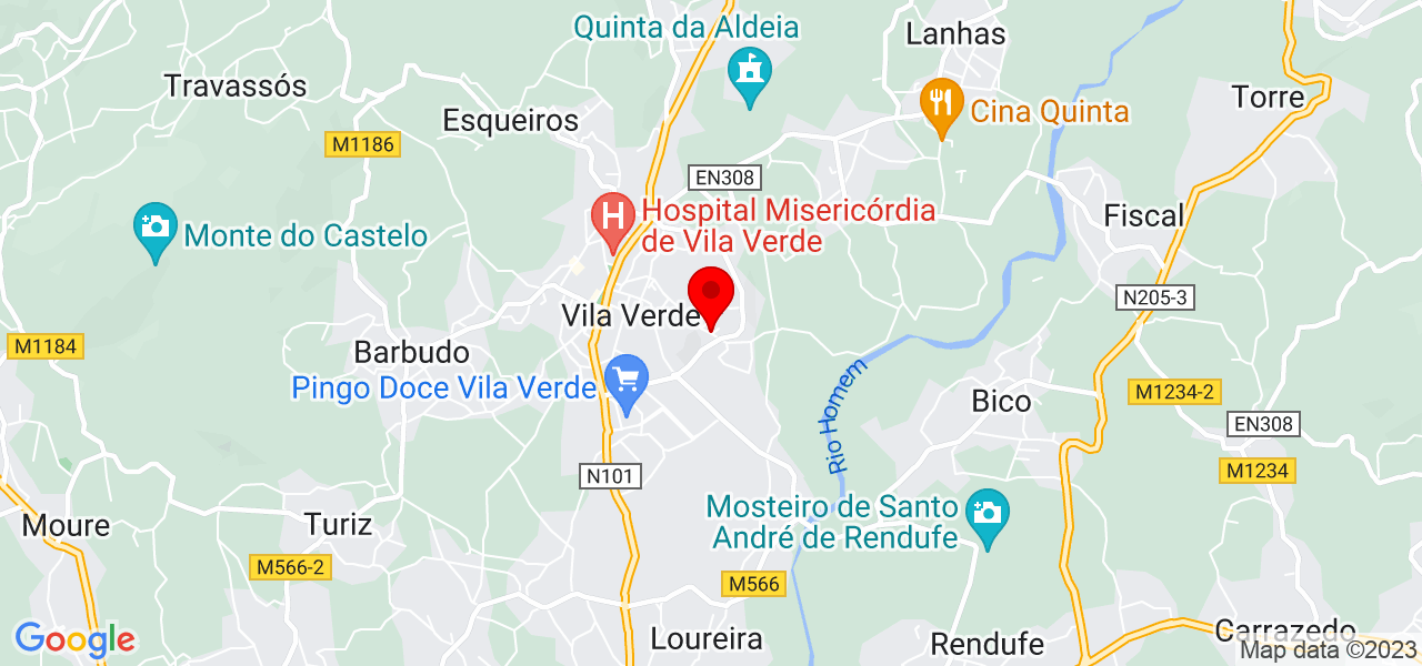 Cuidador de idosos - Braga - Vila Verde - Mapa