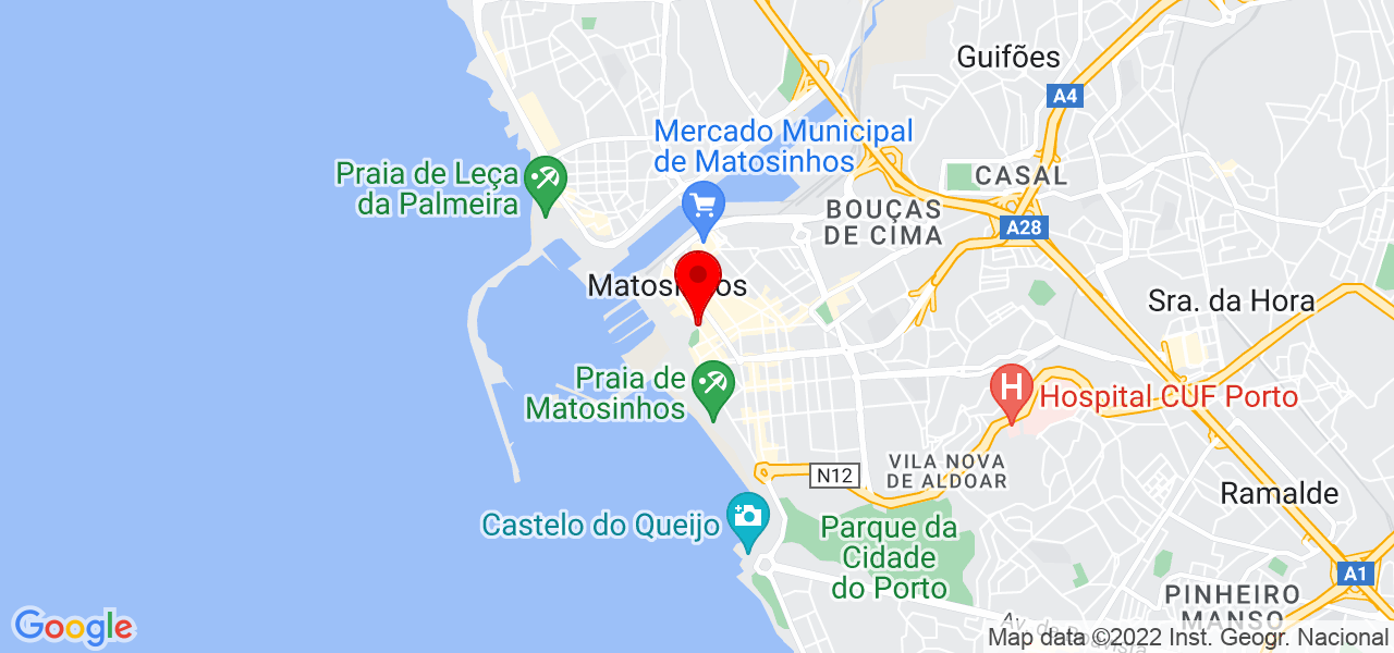 Alessandra Moraes - Porto - Matosinhos - Mapa