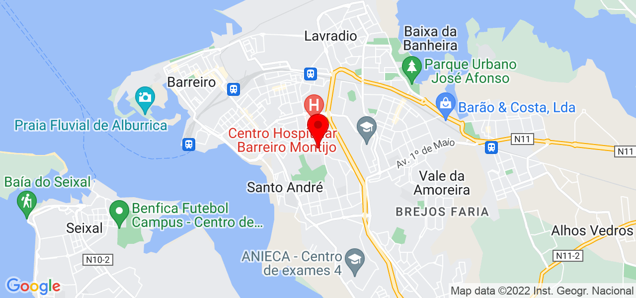 Joana Mendes - Setúbal - Barreiro - Mapa