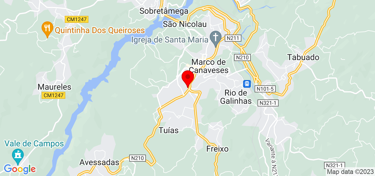 Ana Paula - Porto - Marco de Canaveses - Mapa