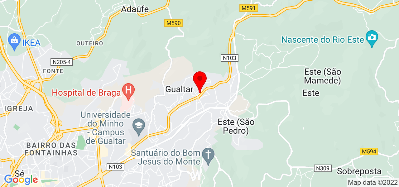 Marcos Rossi Pet Walker - Braga - Braga - Map