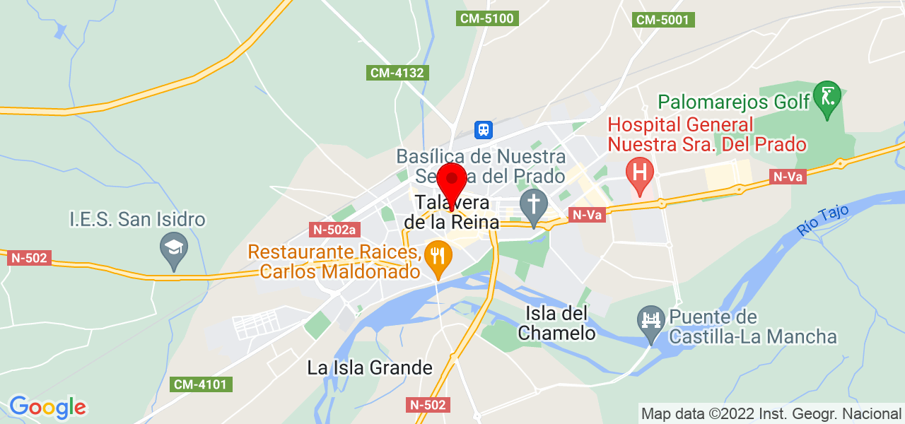 Lourdes - Castilla-La Mancha - Talavera de la Reina - Mapa