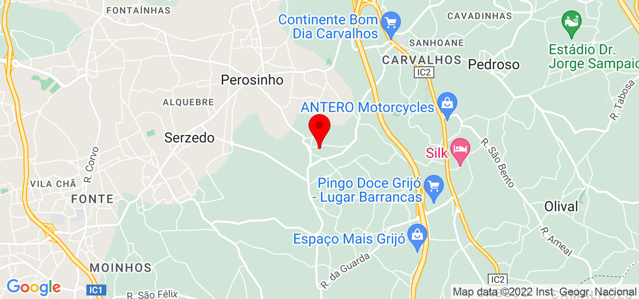 Terapeuta Ana Santos - Porto - Vila Nova de Gaia - Mapa