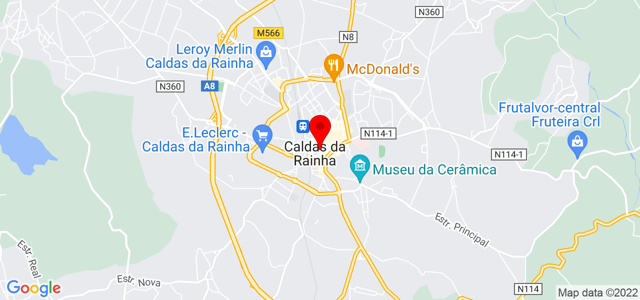 Lirane Librelon - Leiria - Caldas da Rainha - Mapa