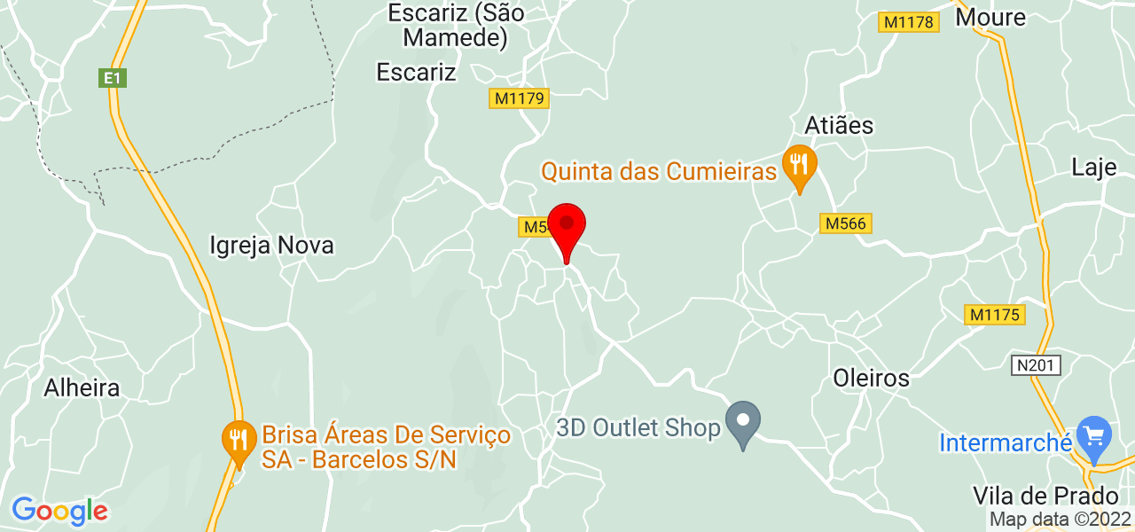 Juliana Campos - Braga - Vila Verde - Mapa