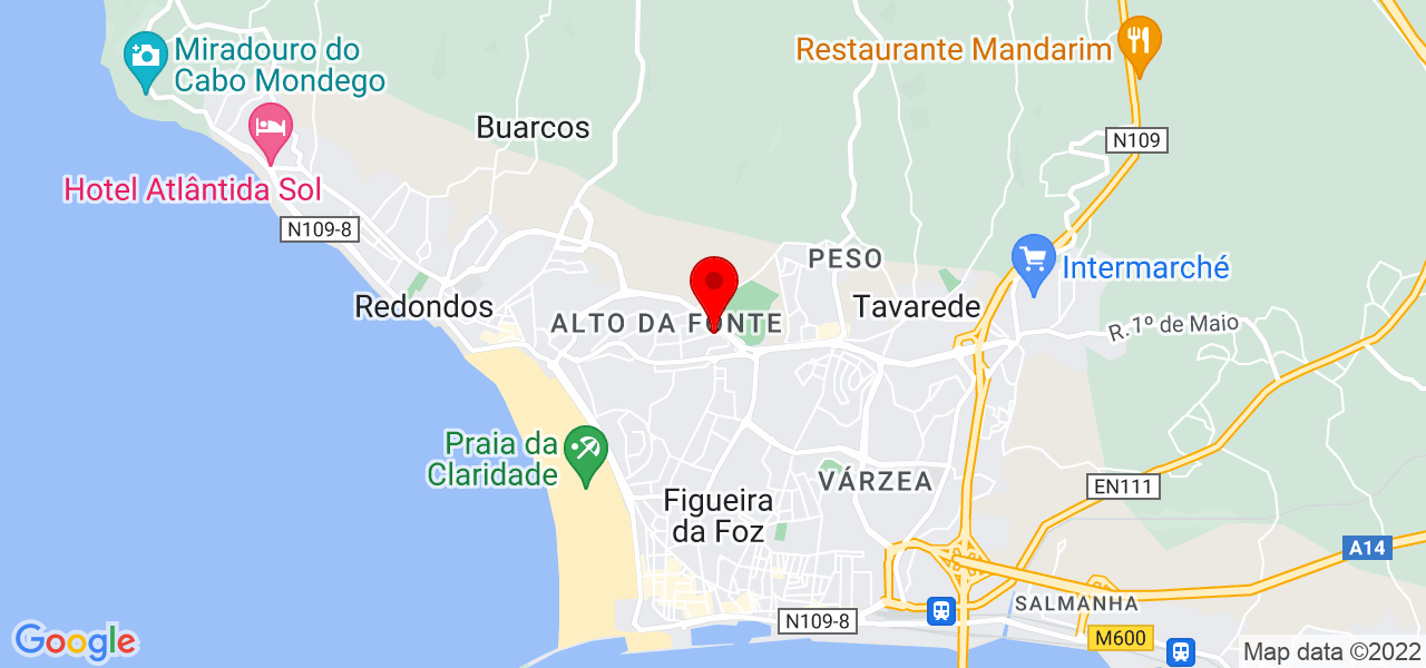 Roysel Alfonso - Coimbra - Figueira da Foz - Karte