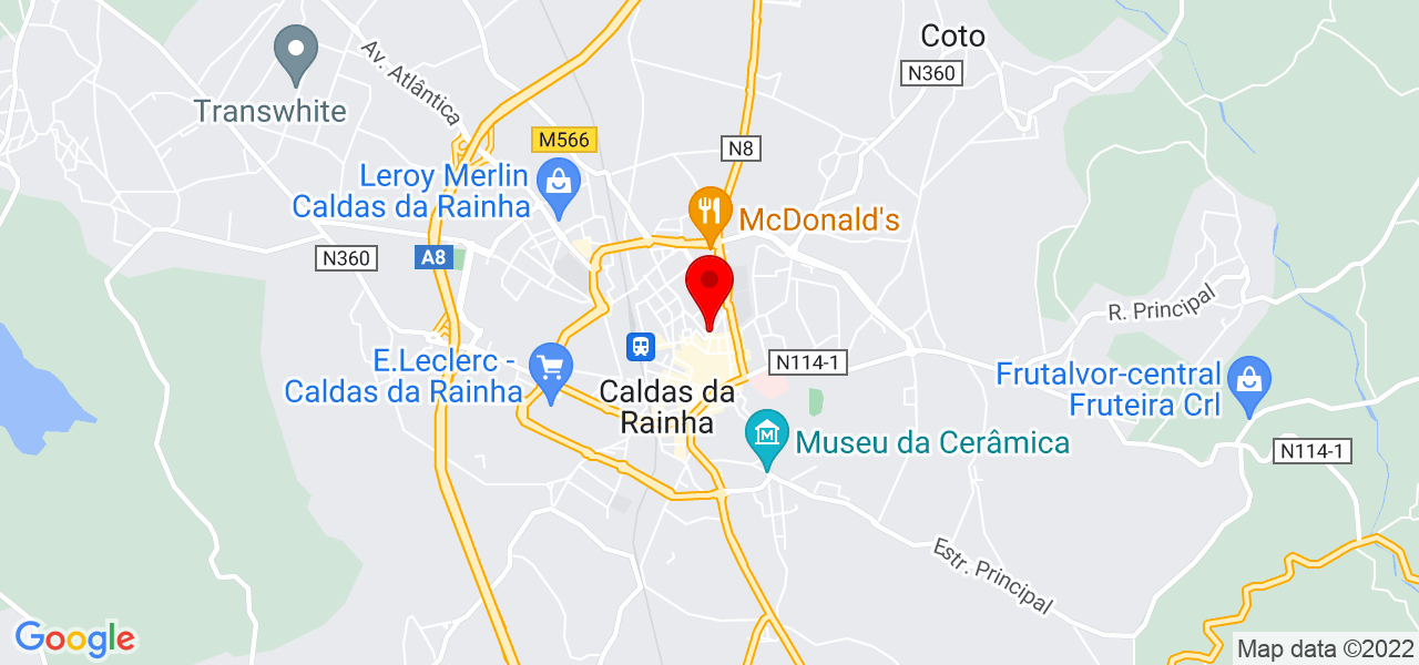 Ricardo Pimp&atilde;o - Leiria - Caldas da Rainha - Mapa
