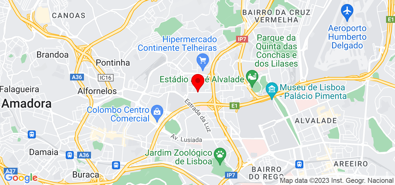 Jos&eacute; Blanc - Lisboa - Lisboa - Mapa
