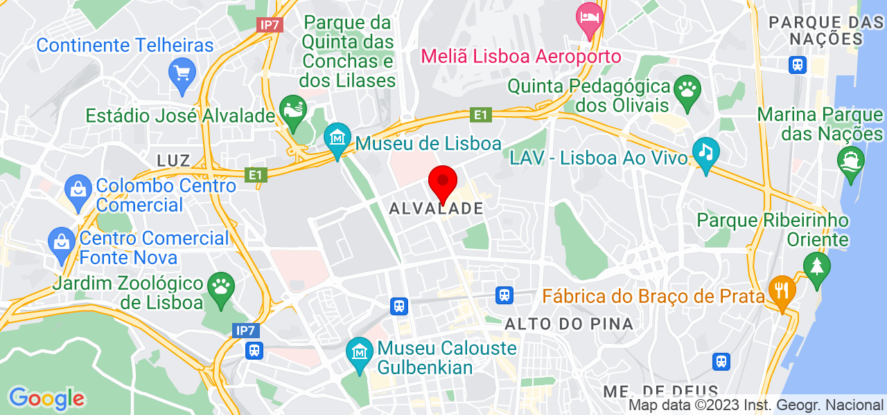 In&ecirc;s Malvarez - Lisboa - Lisboa - Mapa