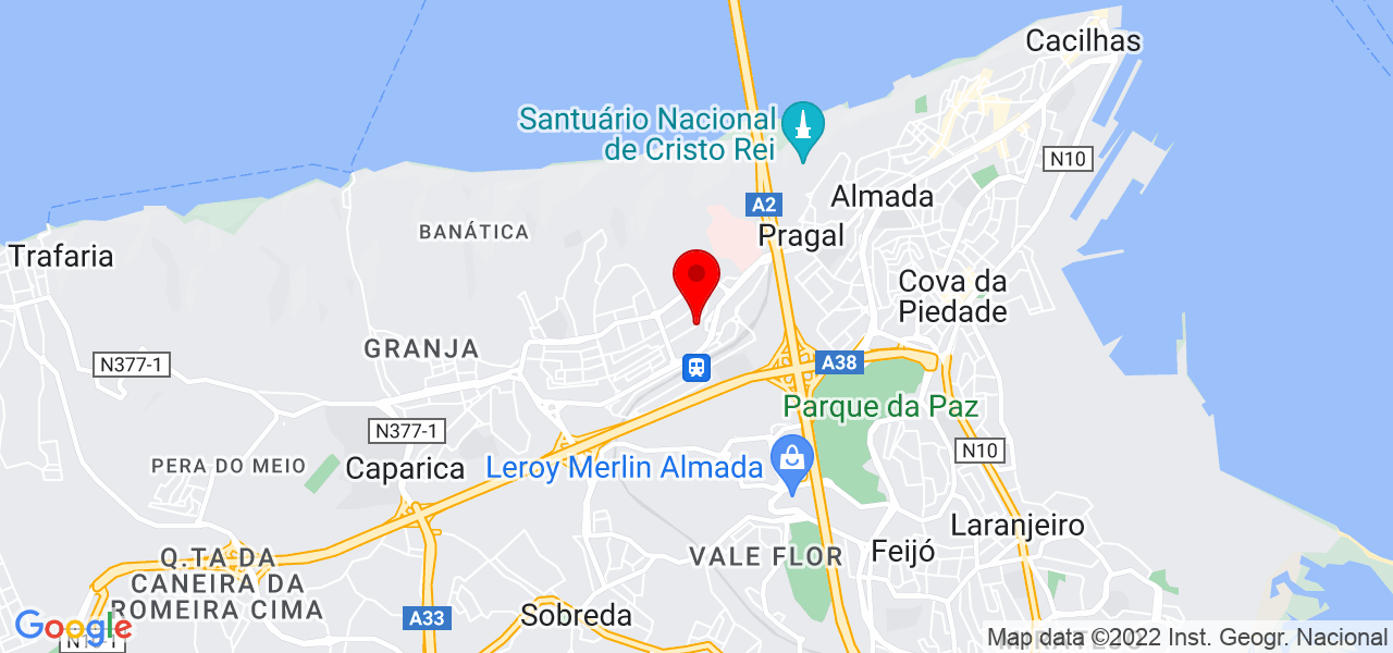 Afonso P&eacute;rolas - Setúbal - Almada - Mapa