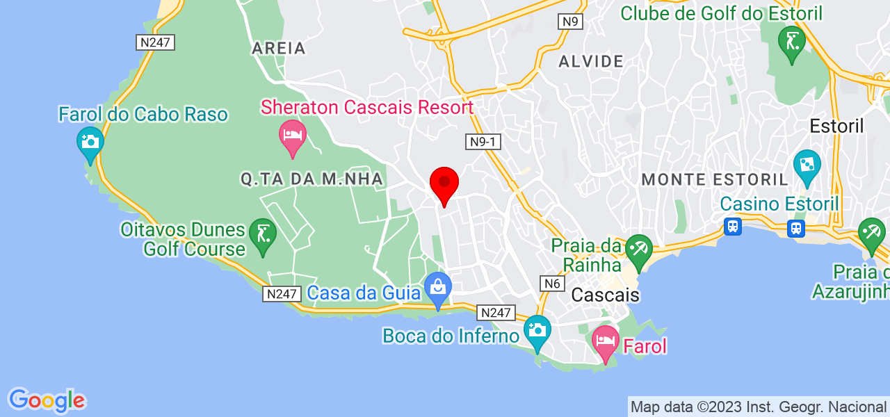 Maria de F&aacute;tima Fortes - Lisboa - Cascais - Mapa
