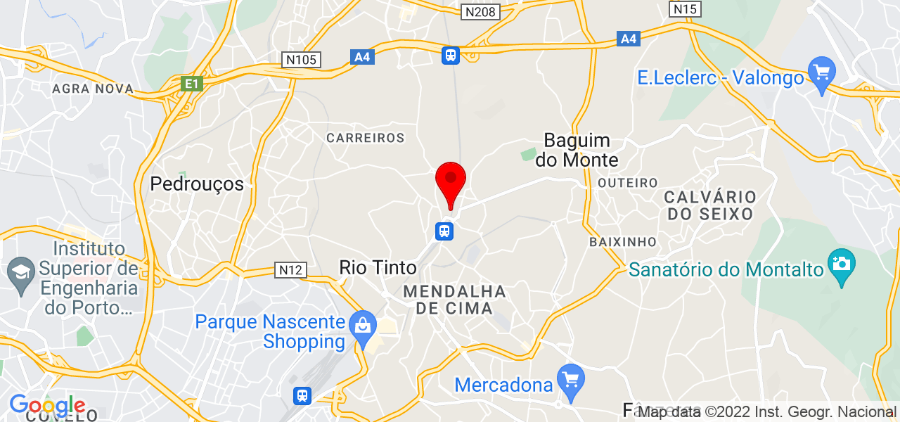 Em&iacute;lia Isabel Reis Costa - Porto - Gondomar - Mapa