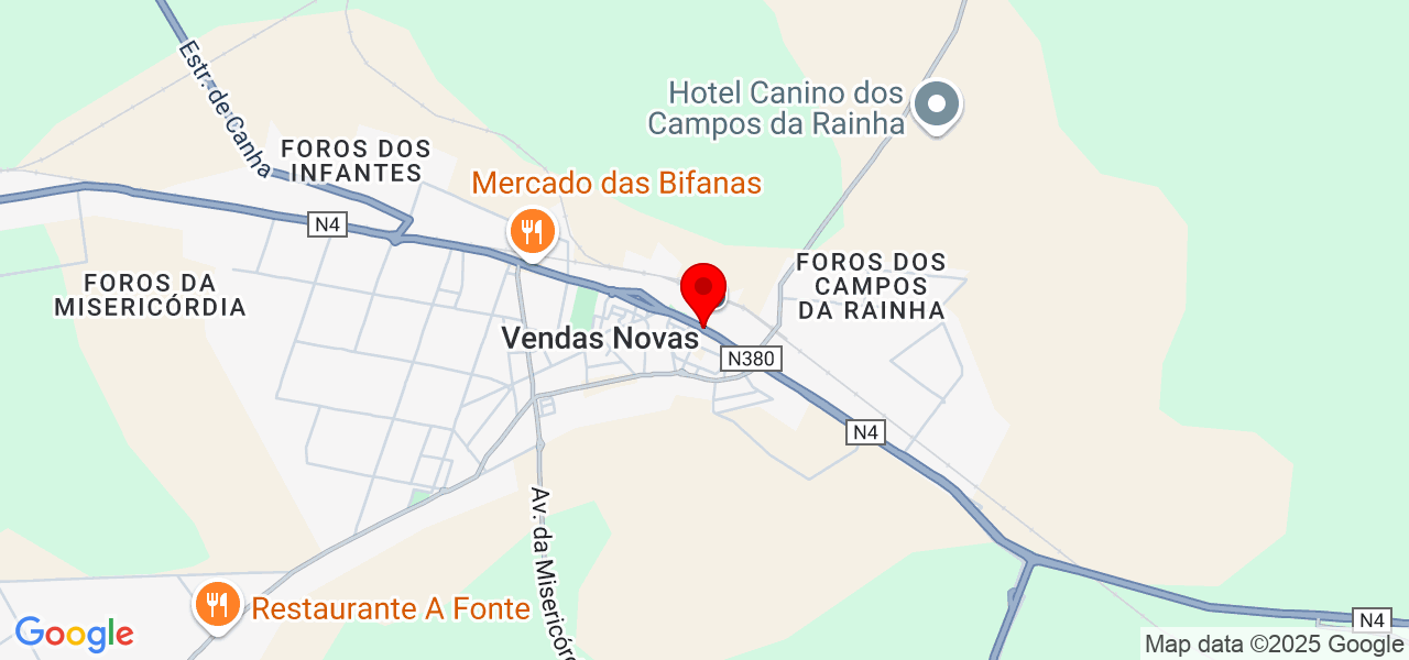 Anabela Martinho - Évora - Vendas Novas - Mapa