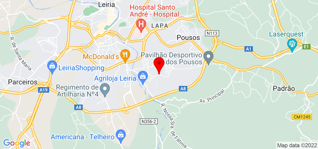 Prazeresjardinagem - Leiria - Leiria - Mapa