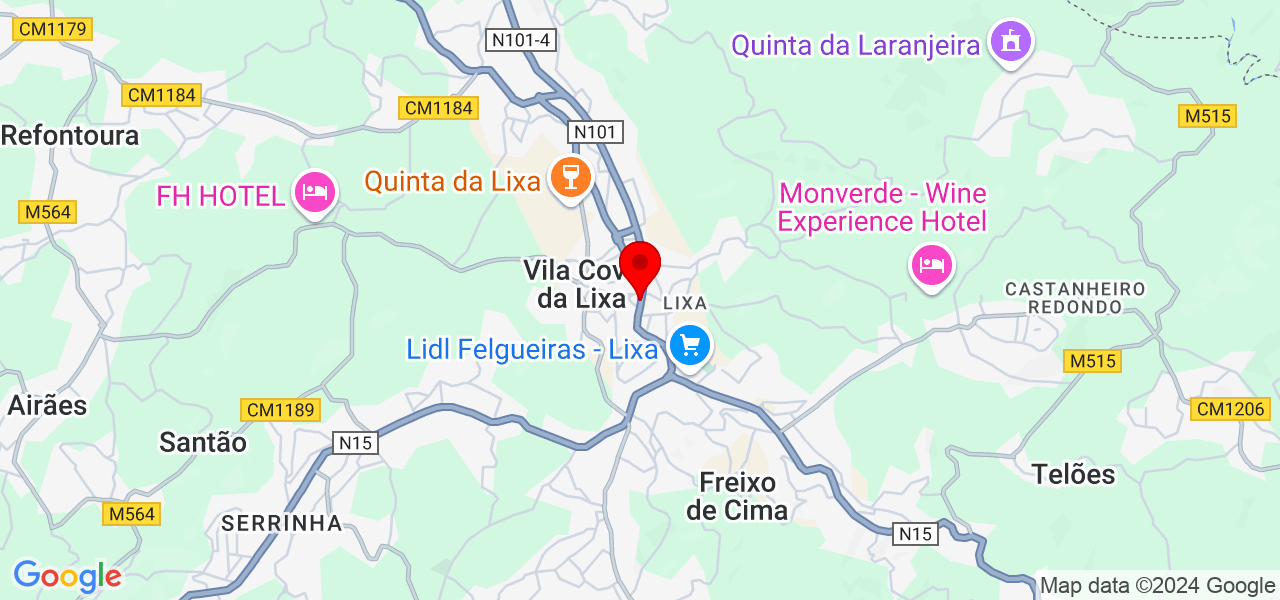 Naliete Vieira dos Santos - Porto - Felgueiras - Mapa