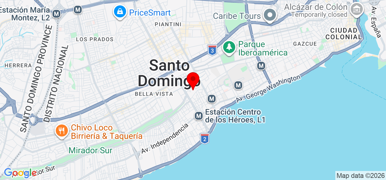 BJ limpiezas - Distrito Nacional - Santo Domingo de Guzmán - Mapa