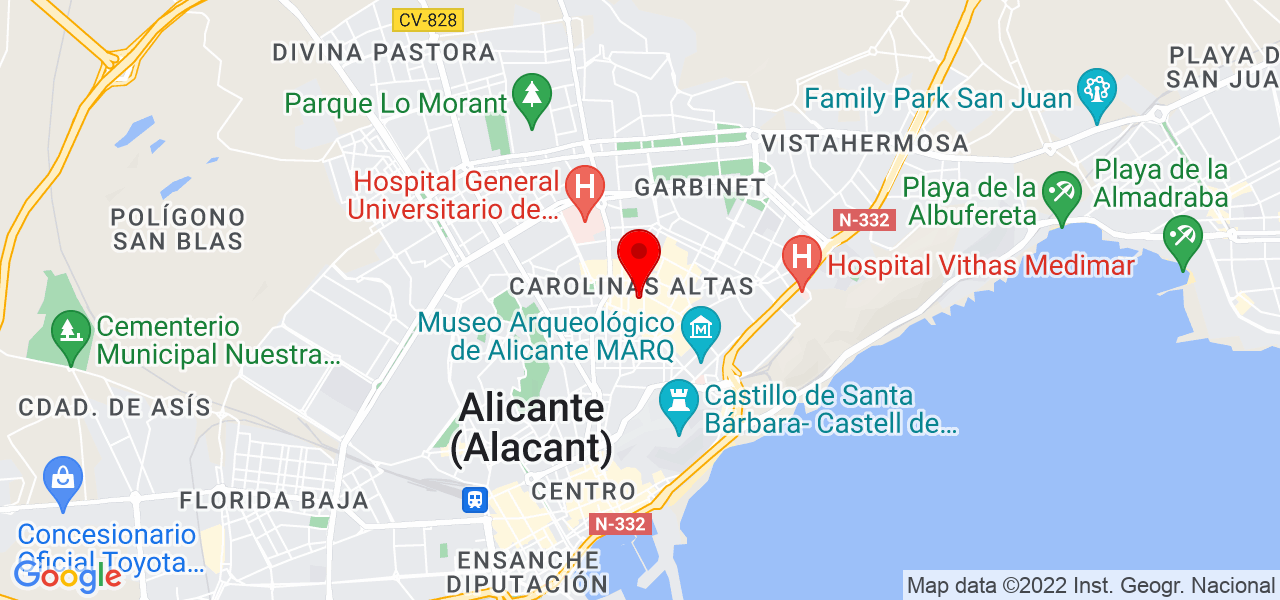 Blux Graphos - Comunidad Valenciana - Alicante/Alacant - Mapa
