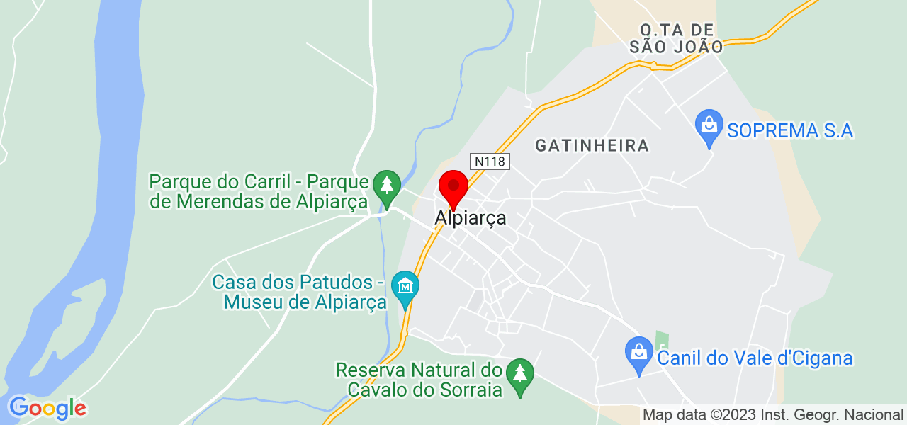 Alexandre Antunes - Santarém - Alpiarça - Mapa