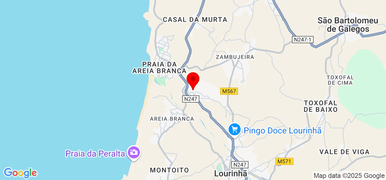 Naomi Mendes-Pouget - Lisboa - Lourinhã - Karte