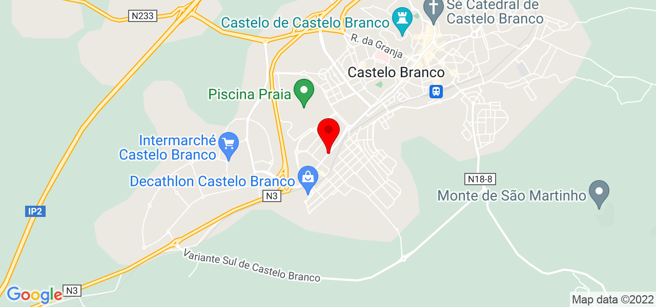 Ricardina Barata - Castelo Branco - Castelo Branco - Mapa