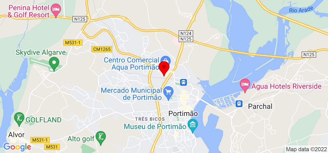 Imp&eacute;rio Verde Jardins - Faro - Portimão - Mapa