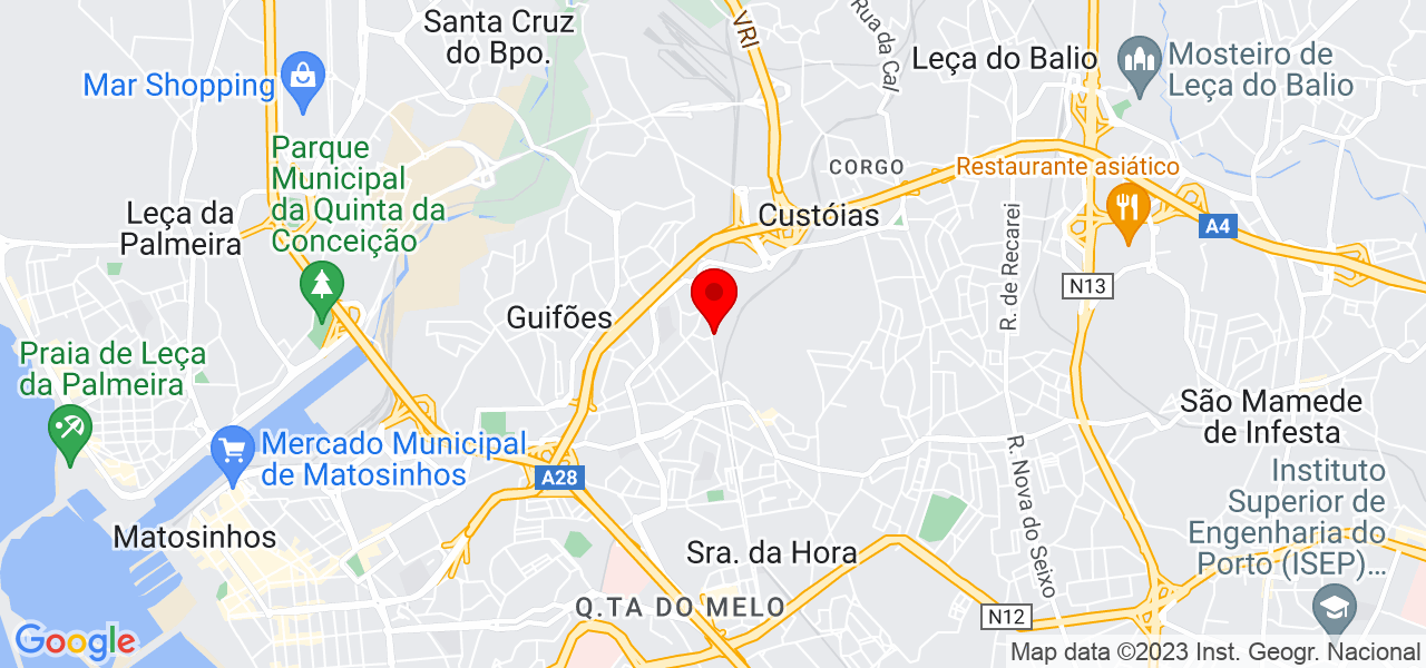 Ant&oacute;nio Machado - Porto - Matosinhos - Mapa