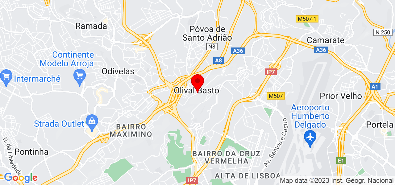 Aurora da Silva - Lisboa - Odivelas - Mapa