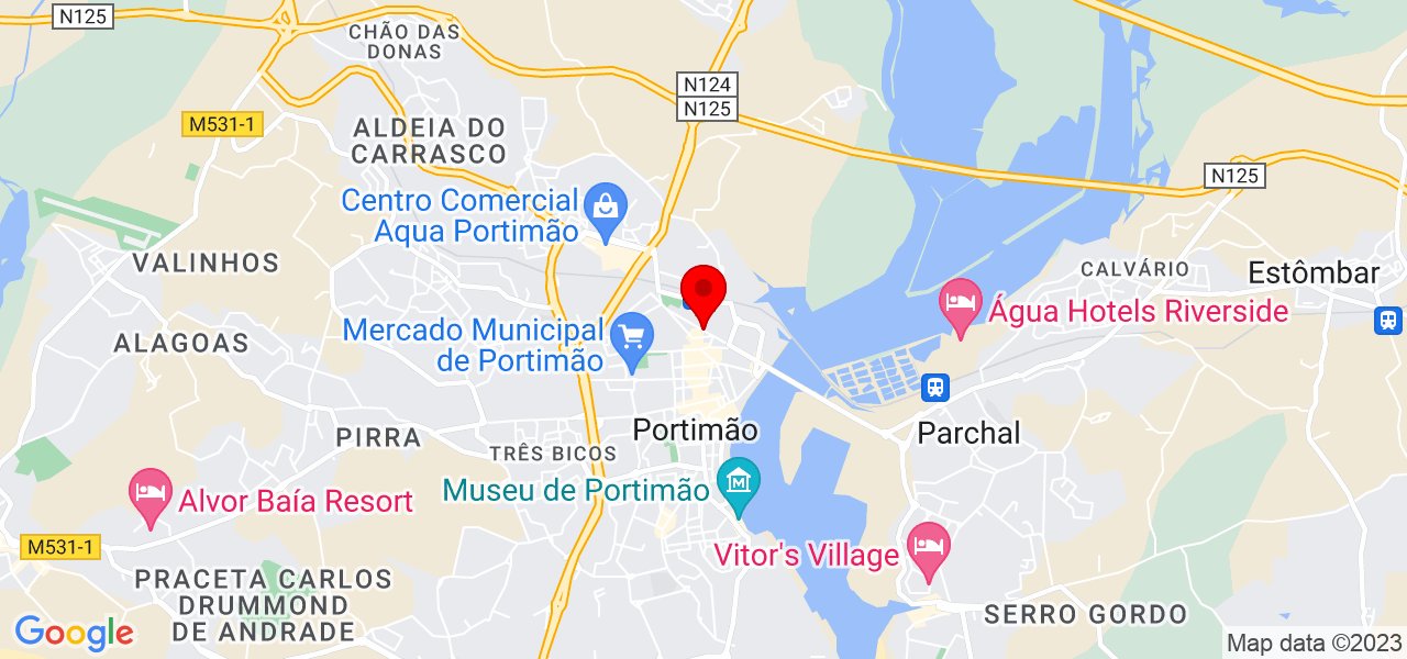 D&eacute;bs Martins Illustration - Faro - Portimão - Mapa