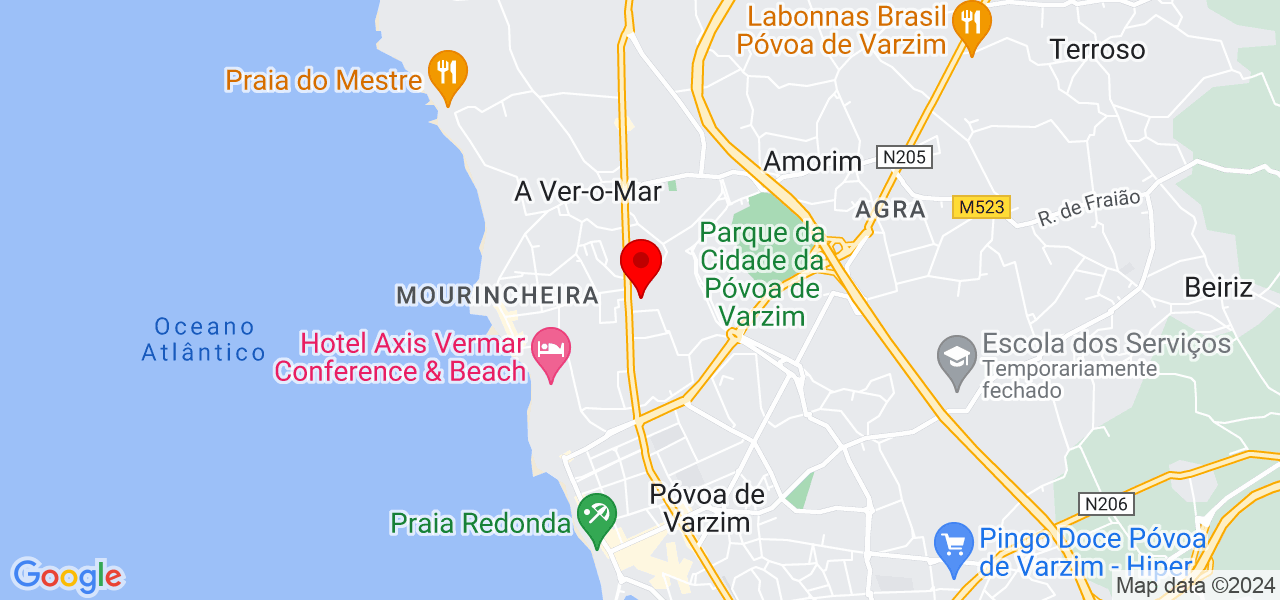 Fernanda Lemos - Porto - Póvoa de Varzim - Mapa
