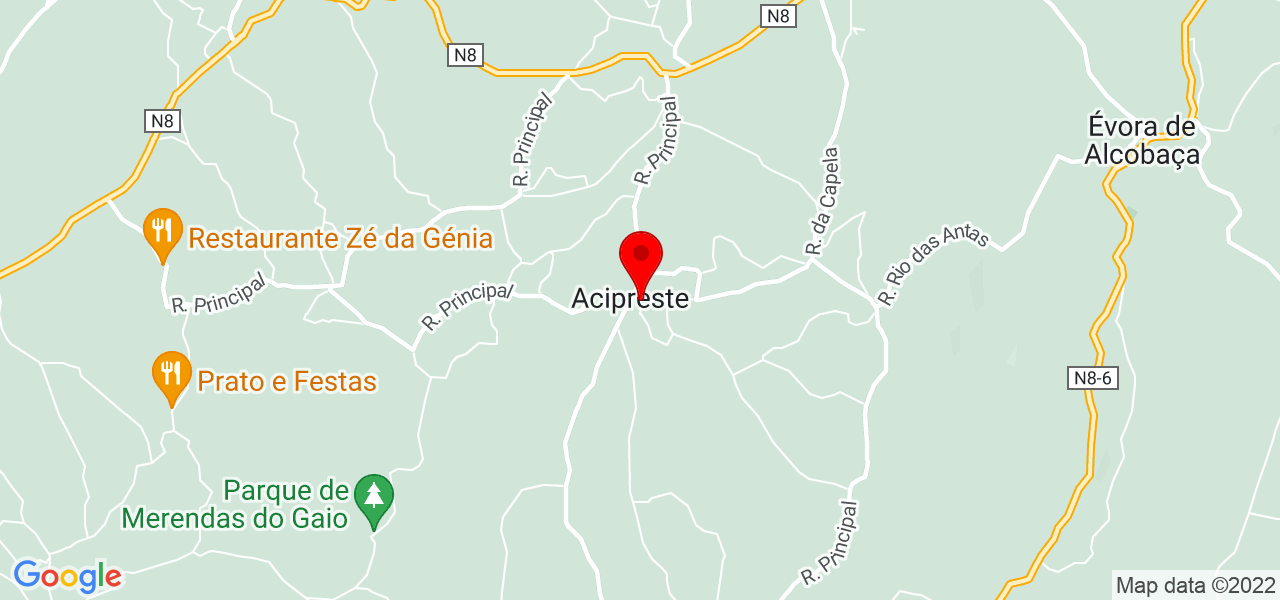 Jos&eacute; Manuel Da Silva Paiva - Leiria - Alcobaça - Mapa