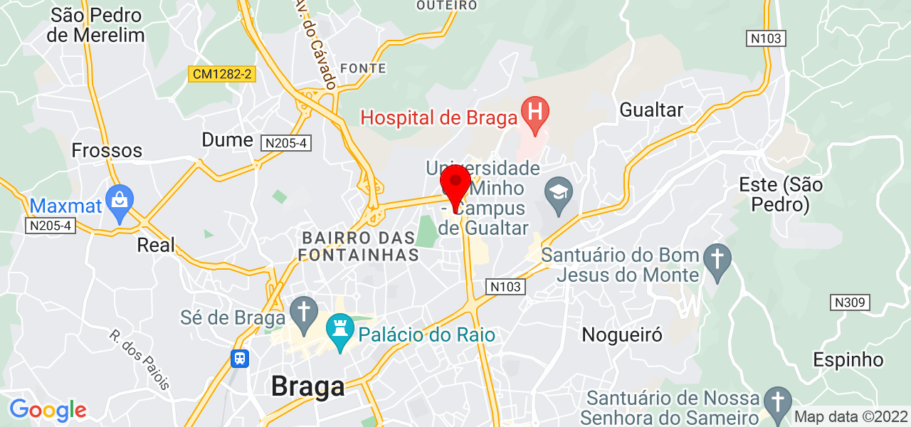 Reparador de Ve&iacute;culos em geral - Braga - Braga - Mapa