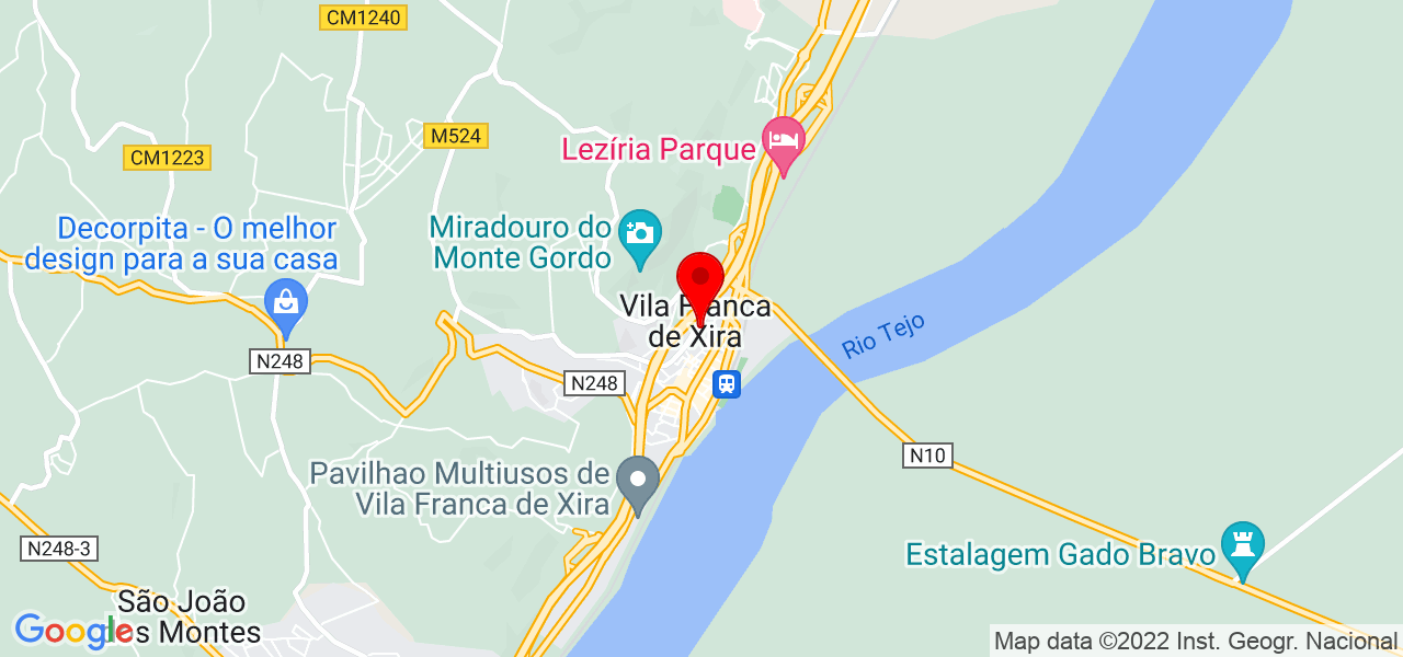 Renato Caravela - Lisboa - Vila Franca de Xira - Mapa