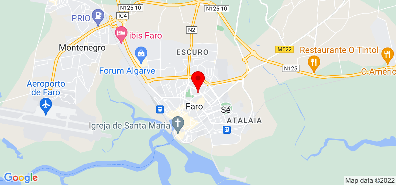 delaia fernandes dos santos - Faro - Faro - Mapa