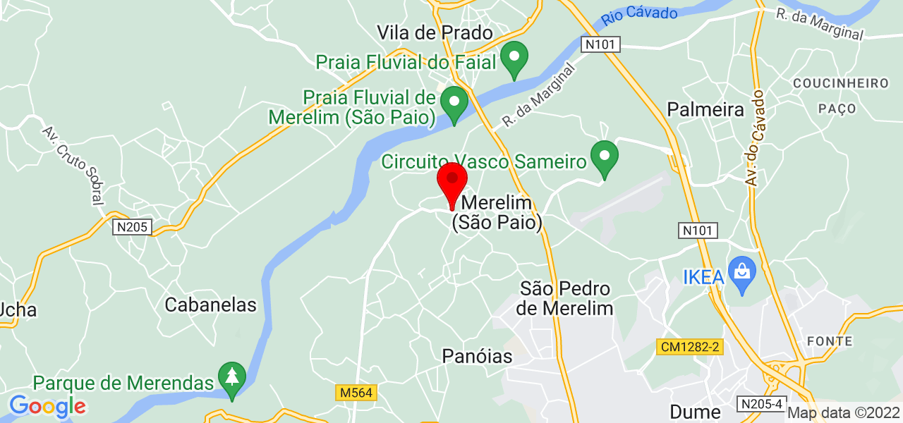 Isaque Pereira - Braga - Braga - Mapa