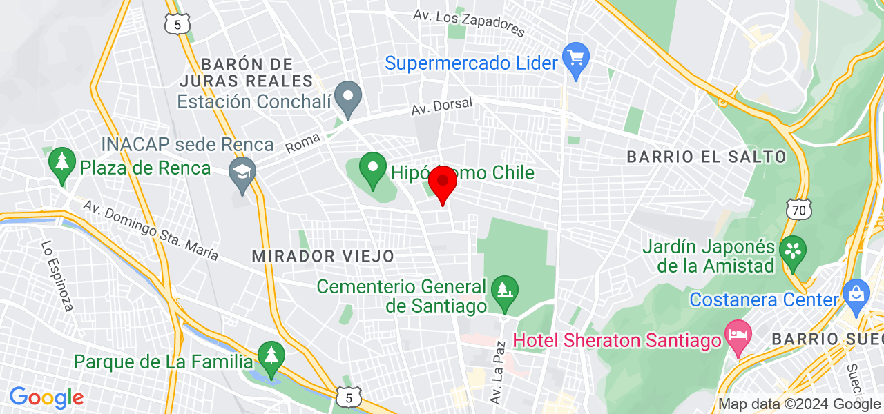 Equilibrio Urbano - Región Metropolitana de Santiago - Santiago - Mapa