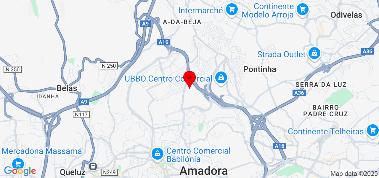 Robinho Reparações - Lisboa - Amadora - Map