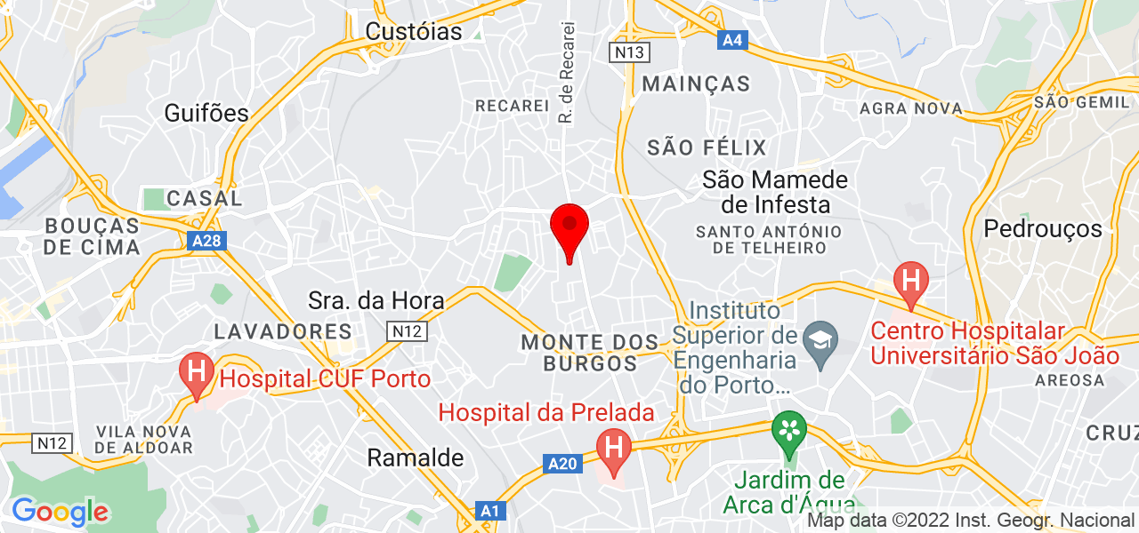 &Acirc;ngela Daniela - Porto - Matosinhos - Mapa