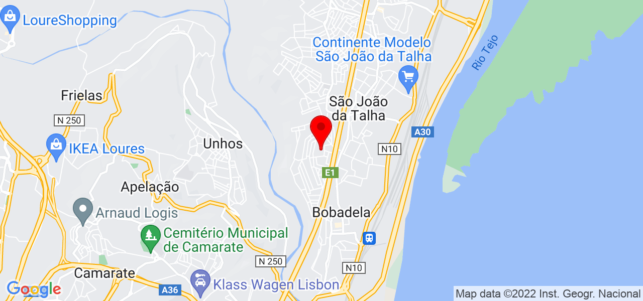Tiago Aleixo - Lisboa - Loures - Mapa