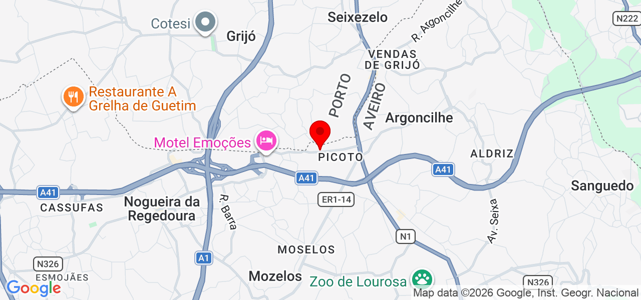 Bruno Pinto Serviços - Aveiro - Santa Maria da Feira - Mapa