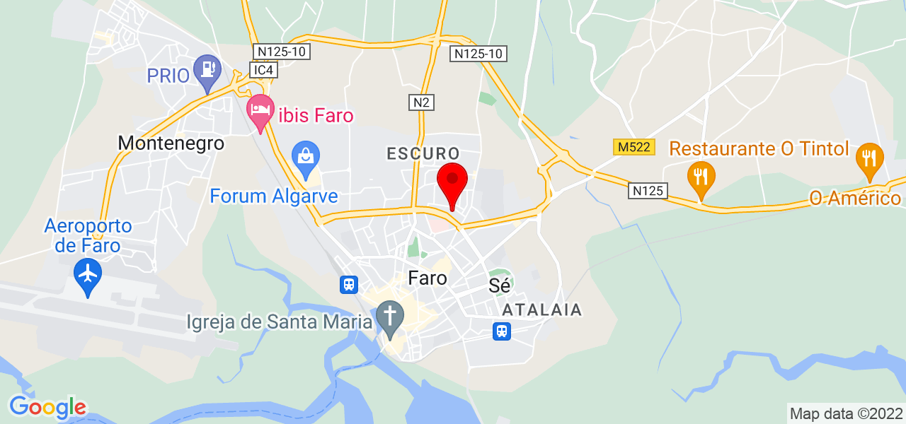 TERESA PAULA MADRUGA DA GRA&Ccedil;A - Faro - Faro - Mapa